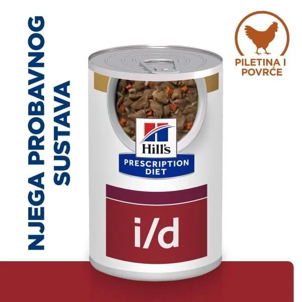 hpd606448-1_6227401909e7e Hill's Prescription Diet i/d Digestive Care Varivo za Pse s Piletinom i dodatkom Povrća 354 g